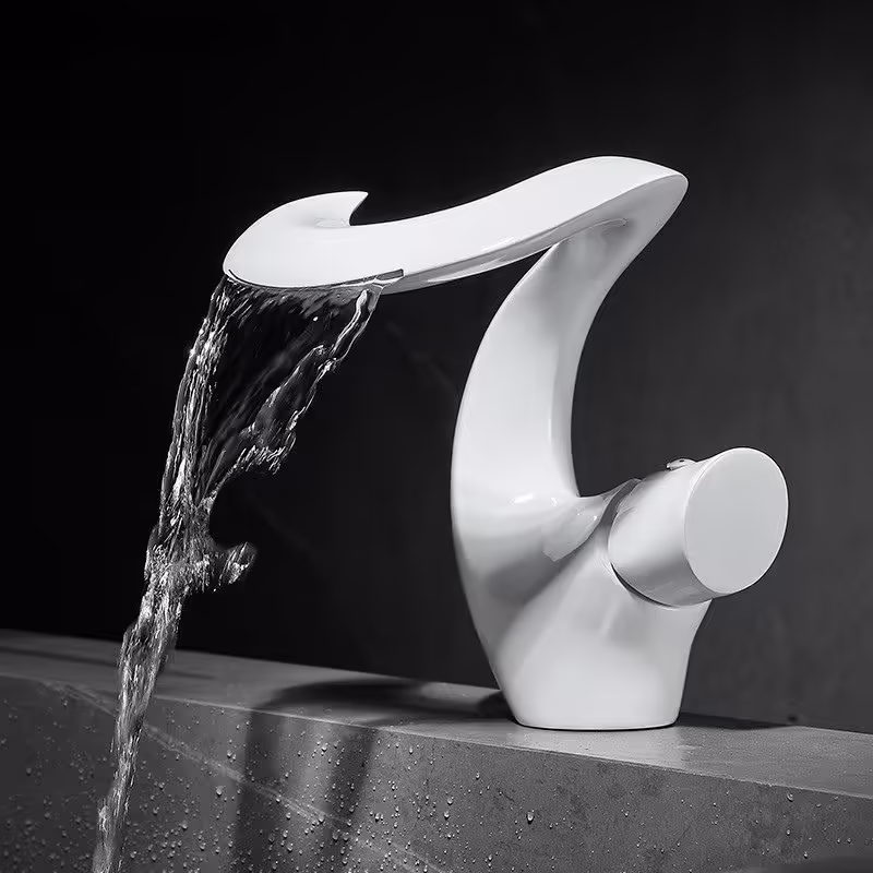 White Moon basin faucet